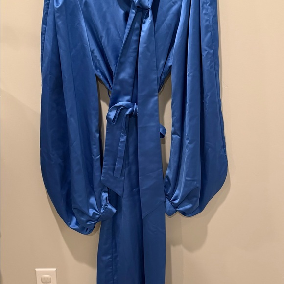 💋NWT💋Sara Battaglia Royal Blue Long Sleeve Dress 083 - Picture 2 of 2